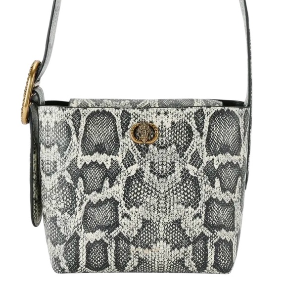 Kurt Geiger Handbags - Kurt Geiger Small Chelsea Snake Embossed Leather Bucket Bag